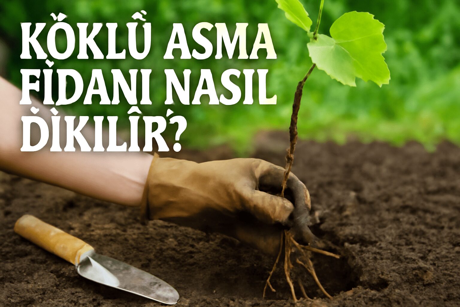 Köklü Asma Fidanı Nasıl Dikilir