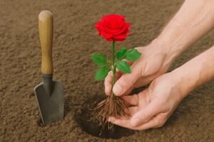 Köksüz Gül Fidanı Nasıl Dikilir?